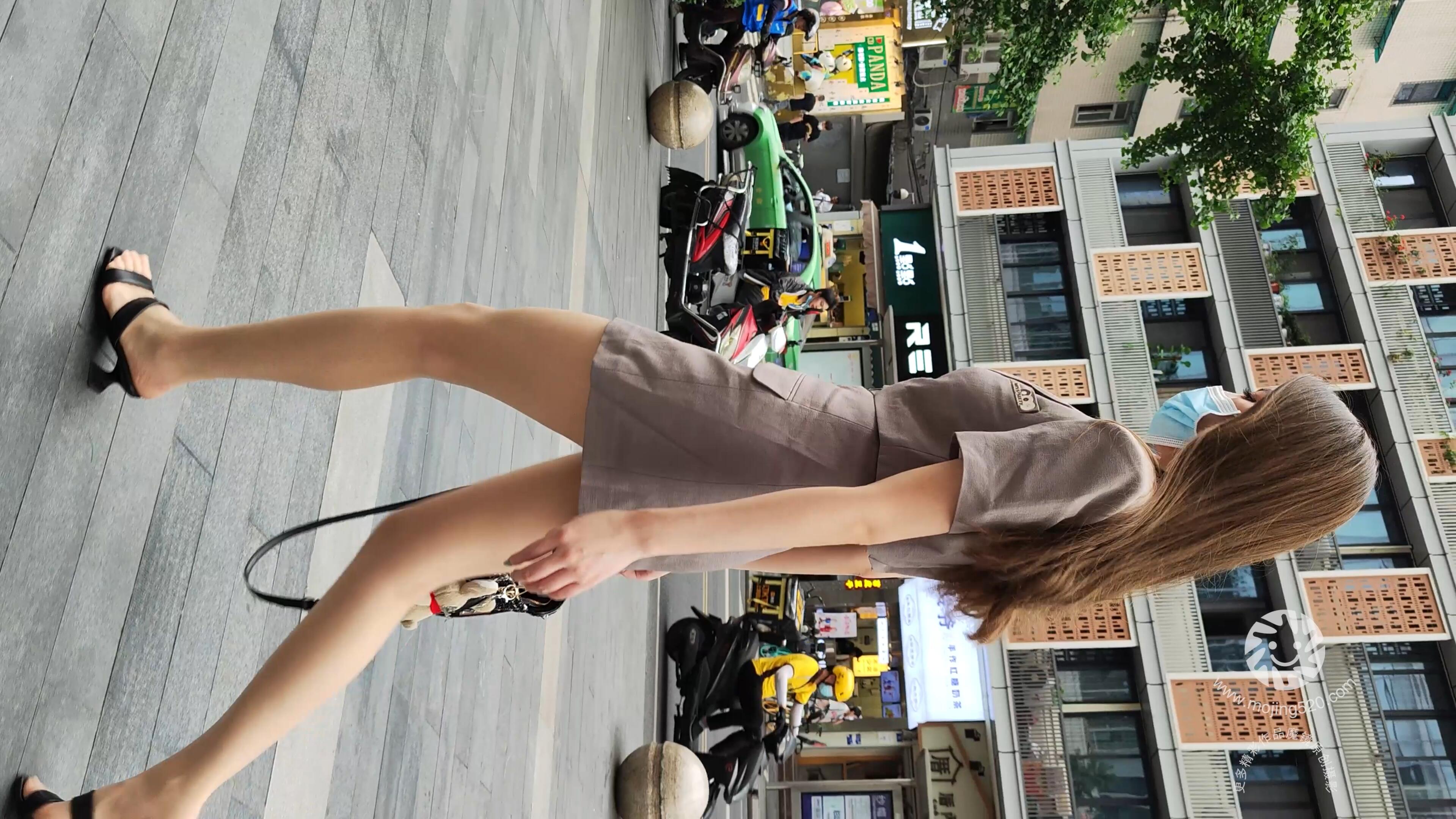 4K街拍美腿