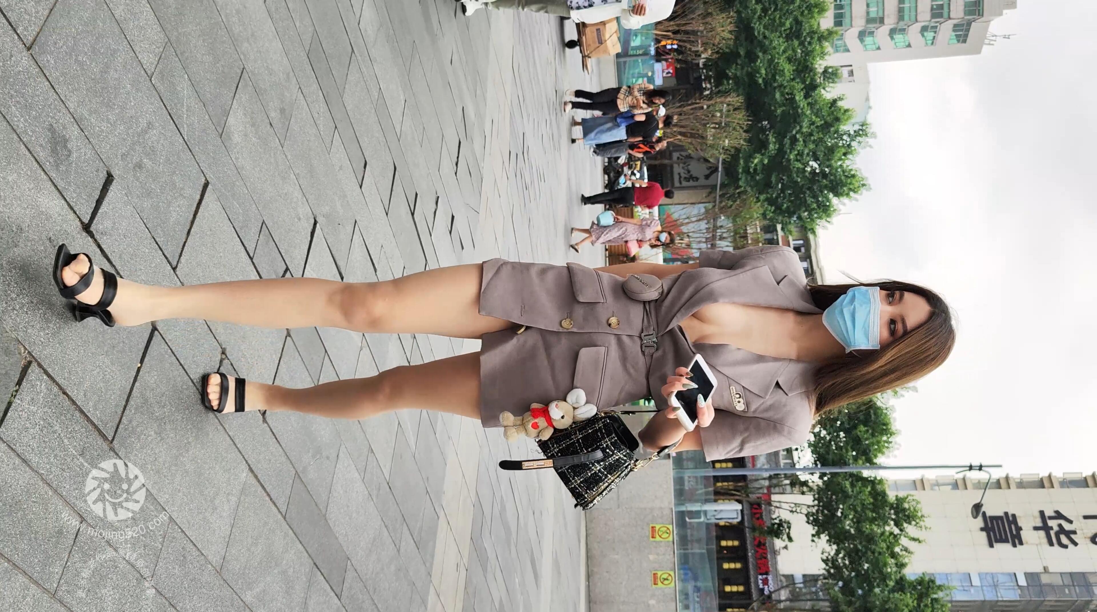 4K街拍美腿
